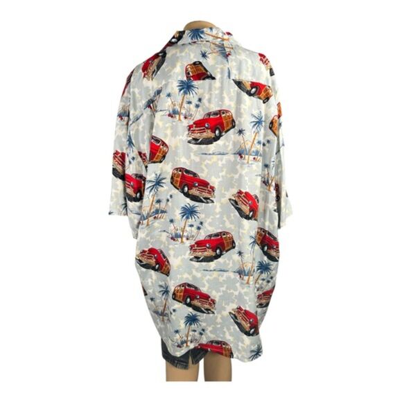 Pineapple Connection Woody Wagon Aloha Shirt - Picture 2 of 5